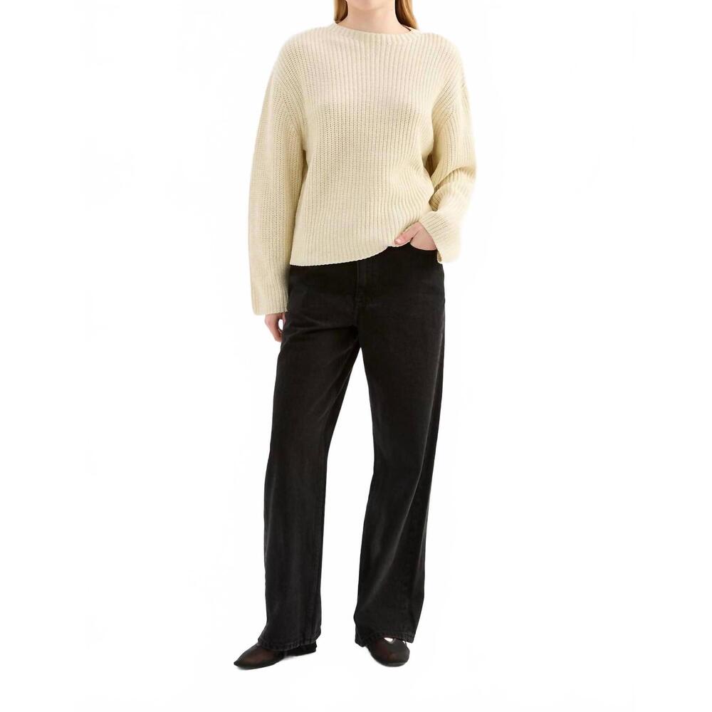 NEW NUDE LUCY hana knit sweater in oat marle